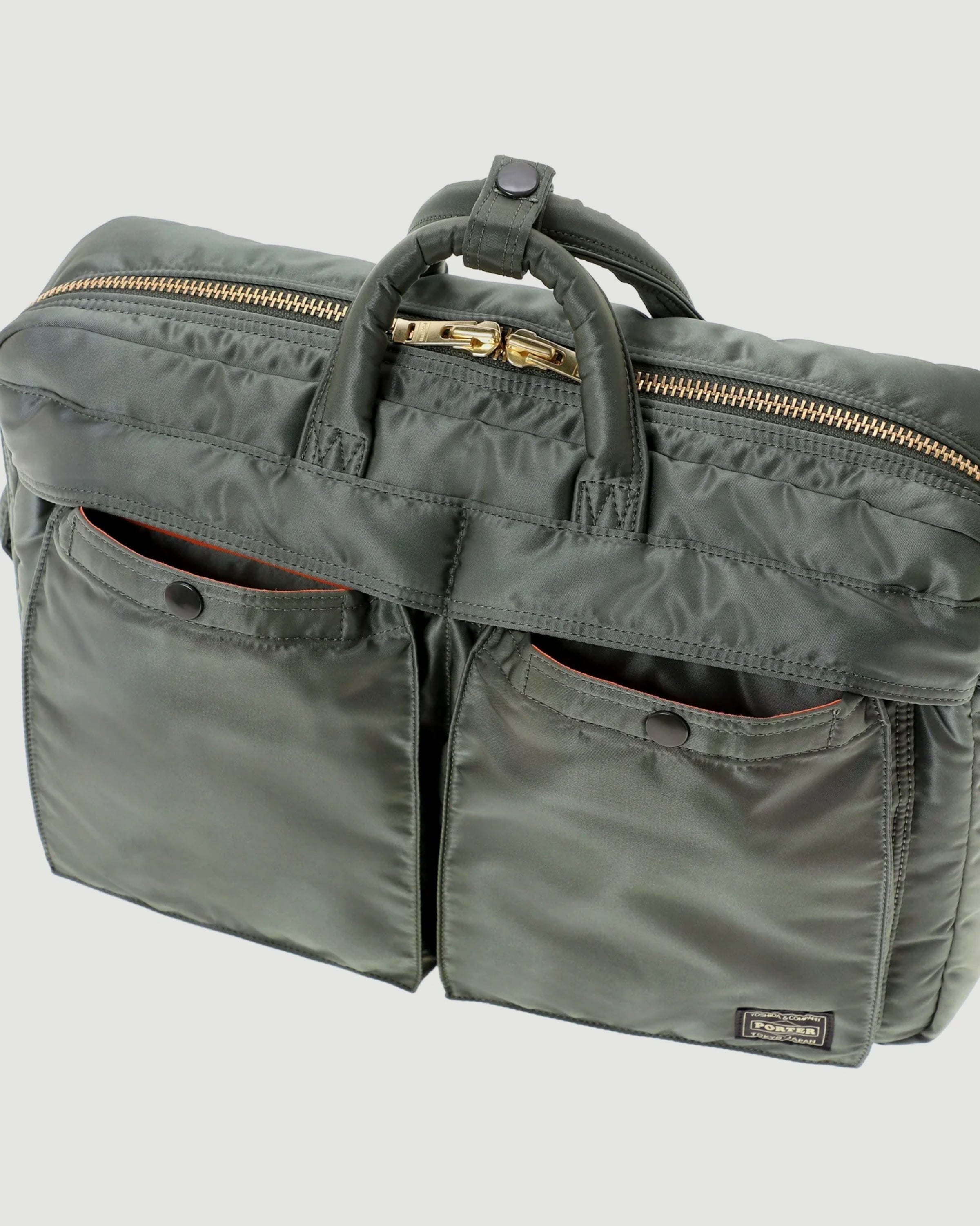 Porter Yoshida Tanker 3Way Document Bag Sage Green Bags Men