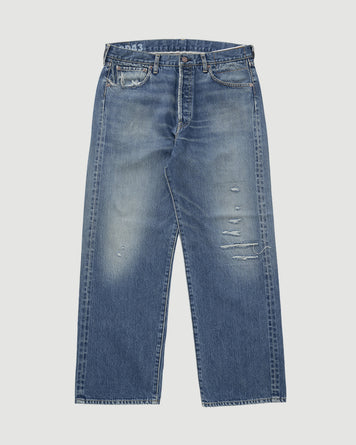 Visvim Social Sculpture 01 Wide Damaged-43 Denim Men