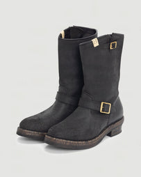 Visvim T.W.O. Boots Folk Black Shoes Leather Men