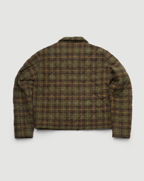 Stockholm Surfboard Club Phil Jacket Green Check JKT Short Men