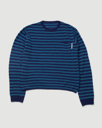 Stockholm Surfboard Club Tommy Tee Stripe Blue T-shirt L/S Men