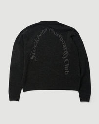 Stockholm Surfboard Club Knit Sweat Black Knitwear Men