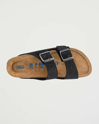 Birkenstock Arizona Black Oil Leather Shoes Leather Unisex