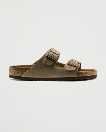 Birkenstock Arizona Taupe Narrow Suede Shoes Leather Unisex