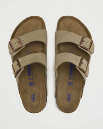 Birkenstock Arizona Taupe Narrow Suede Shoes Leather Unisex