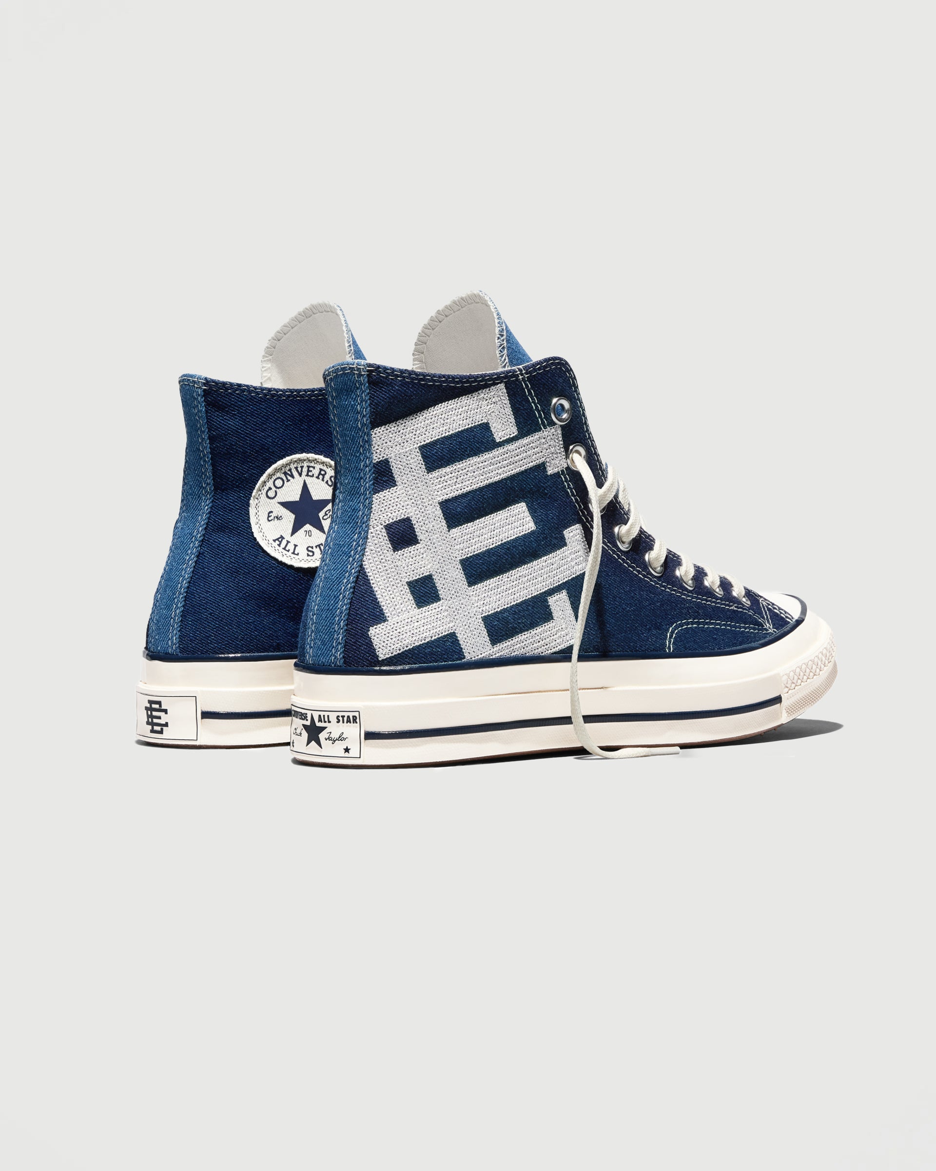 Converse Eric Emanuel Chuck 70 Hi Blue Denim Shoes Sneakers Unisex