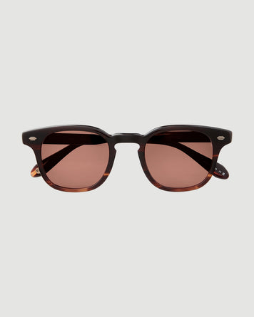 Garrett Leight Sherwood Sun 47 Redwood Tortoise/Pure Rosewood Eyewear