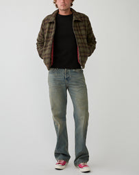 Stockholm Surfboard Club Phil Jacket Green Check JKT Short Men