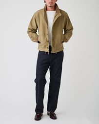 RRL Bower Deck Lined Bomber Khaki JKT Short Men