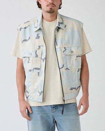 Tenue. Hopper M26 Sleeveless Jacket Camo JKT Short Unisex