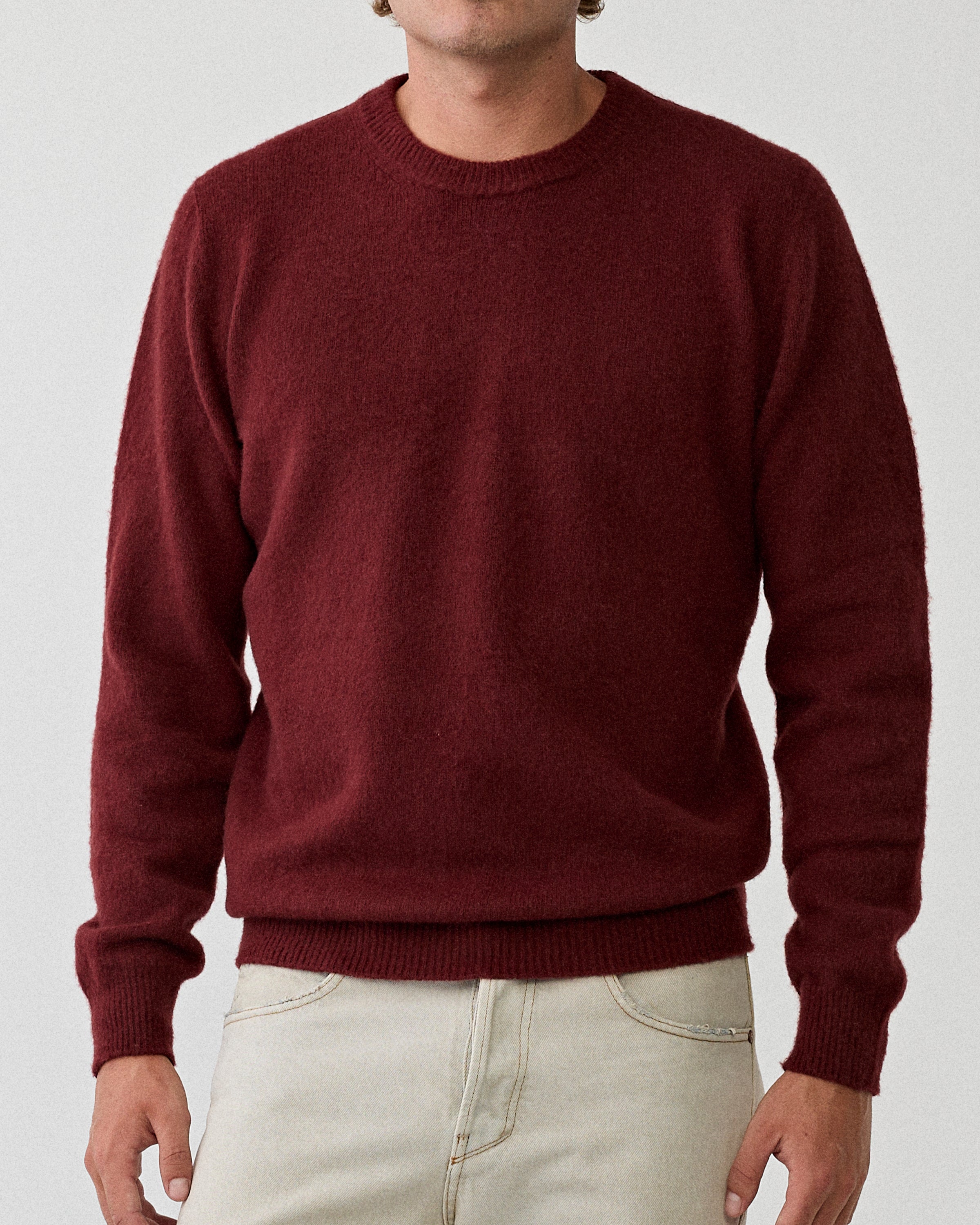 Girocollo ML Garzato Bordeaux