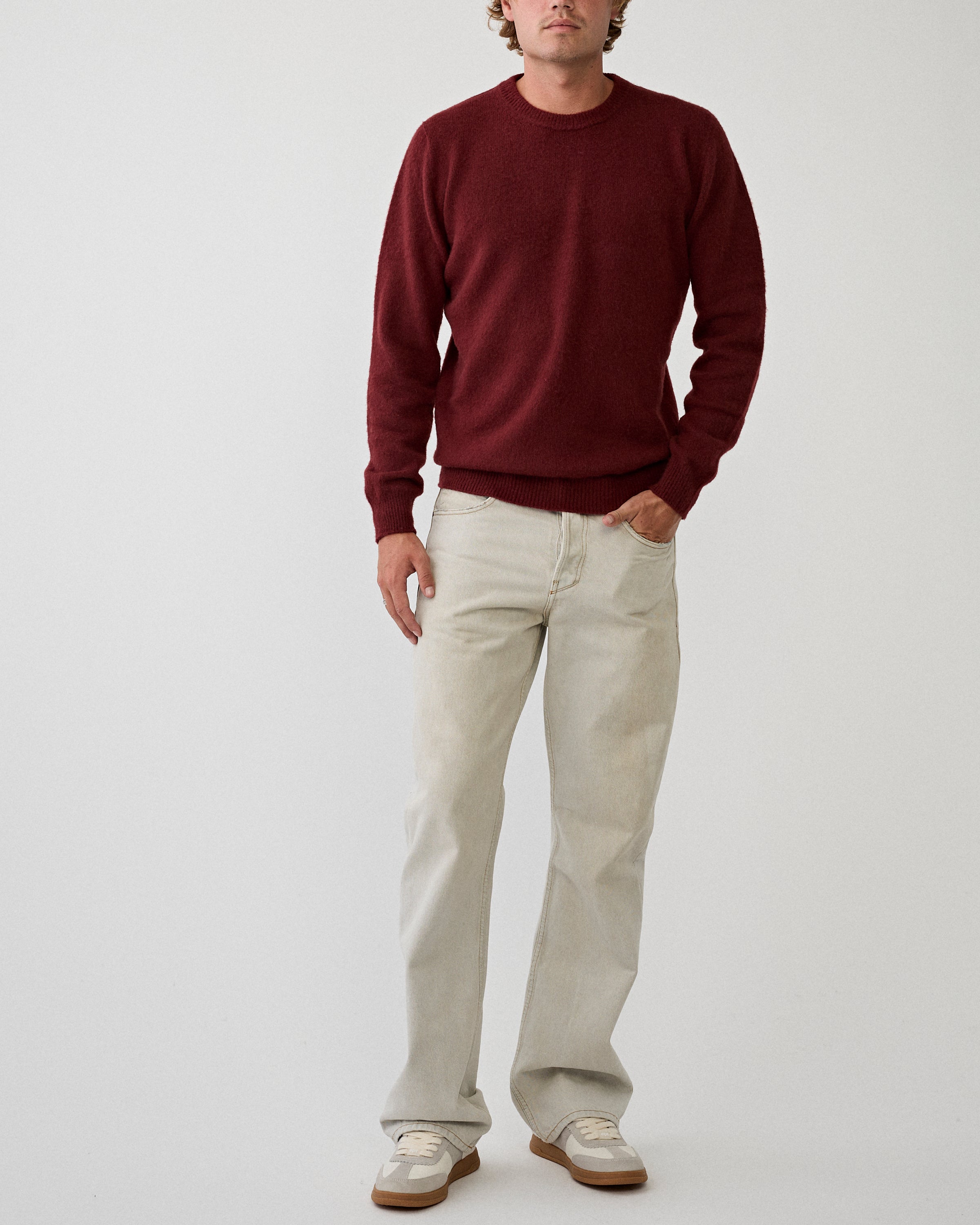 Girocollo ML Garzato Bordeaux