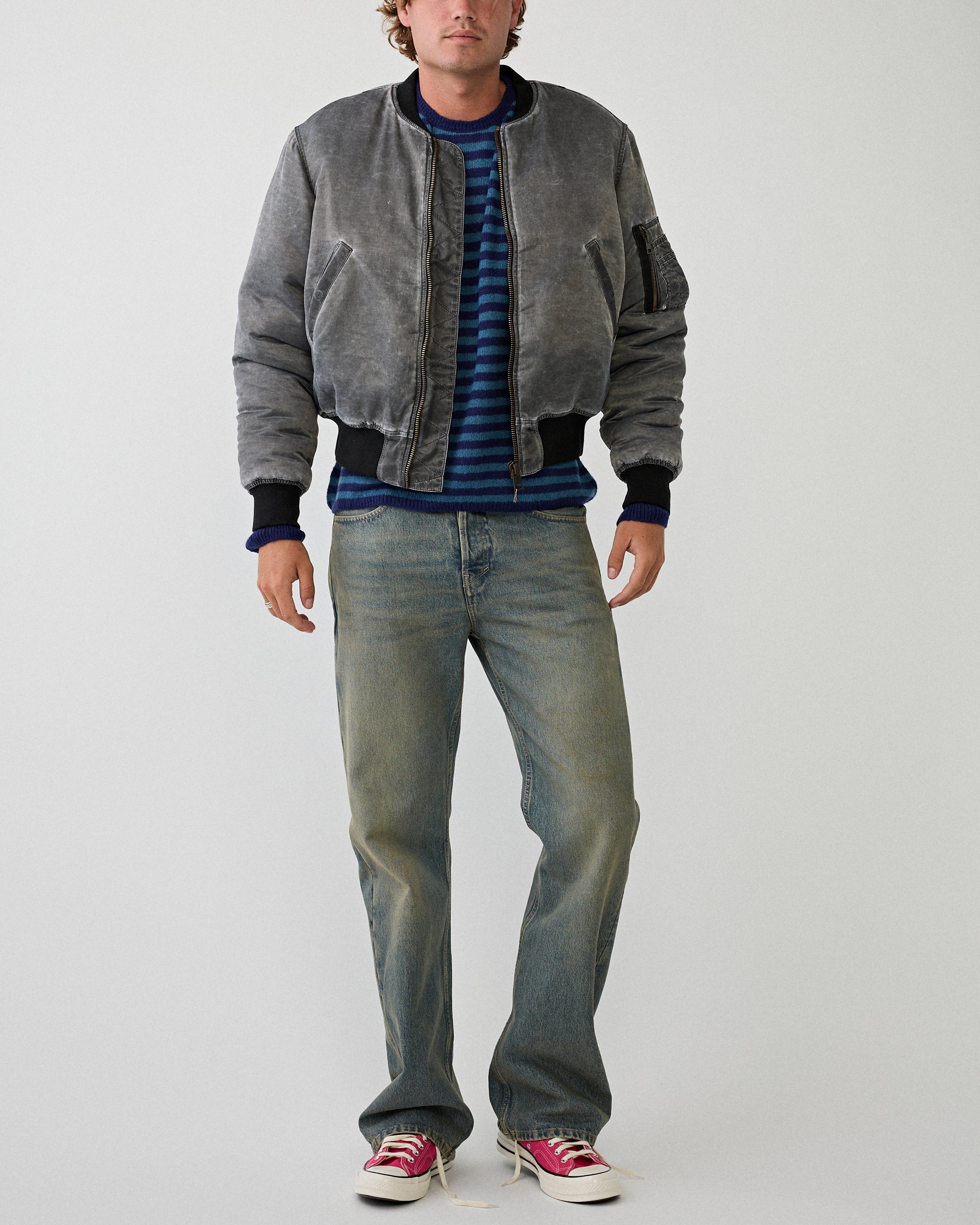 Stockholm Surfboard Club Bomber Black JKT Short Men