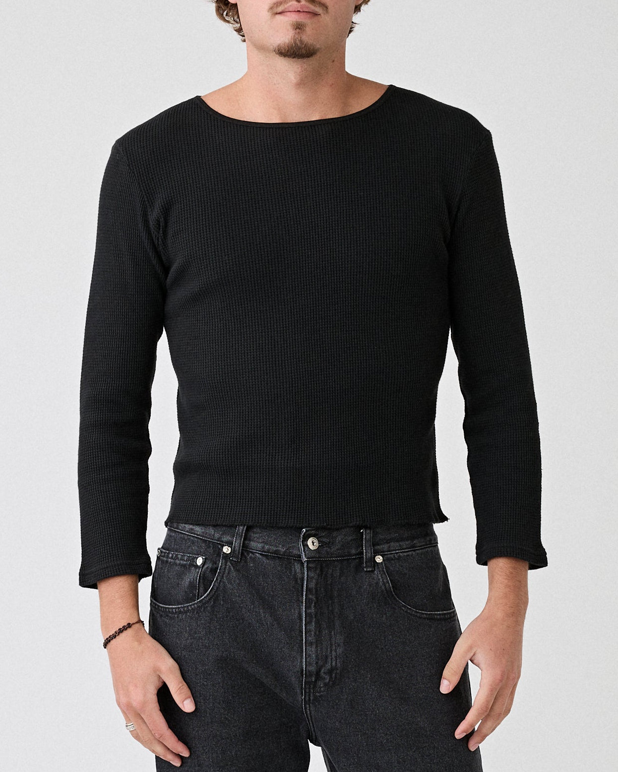 SECOND/LAYER Zero Thermal Black T-Shirt L/S Men