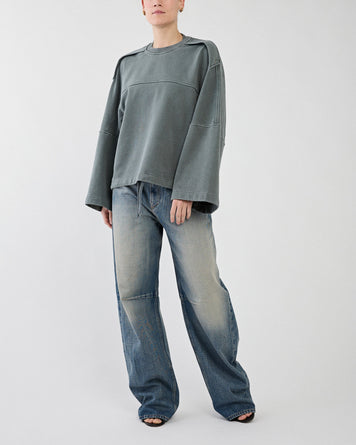 Christian Wijnants Tahora Dark Petrol Sweater Women