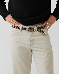 SECOND/LAYER The Doc Belt Leopard Belts Men