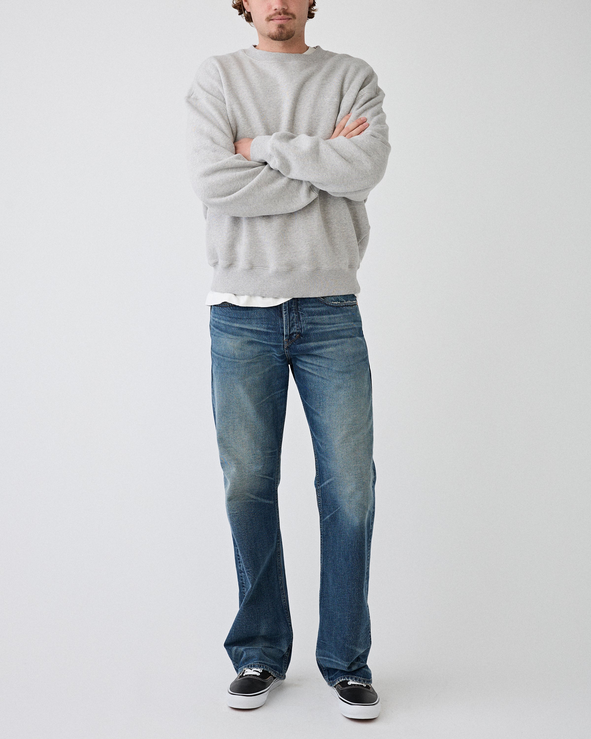 Tenue. Kelly Sweat Grey Melange Sweater Unisex