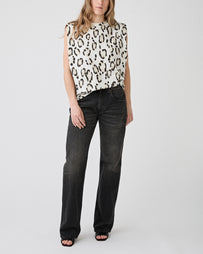 Christian Wijnants Tabansir Top Smoke Panthera T-shirt S/S Women