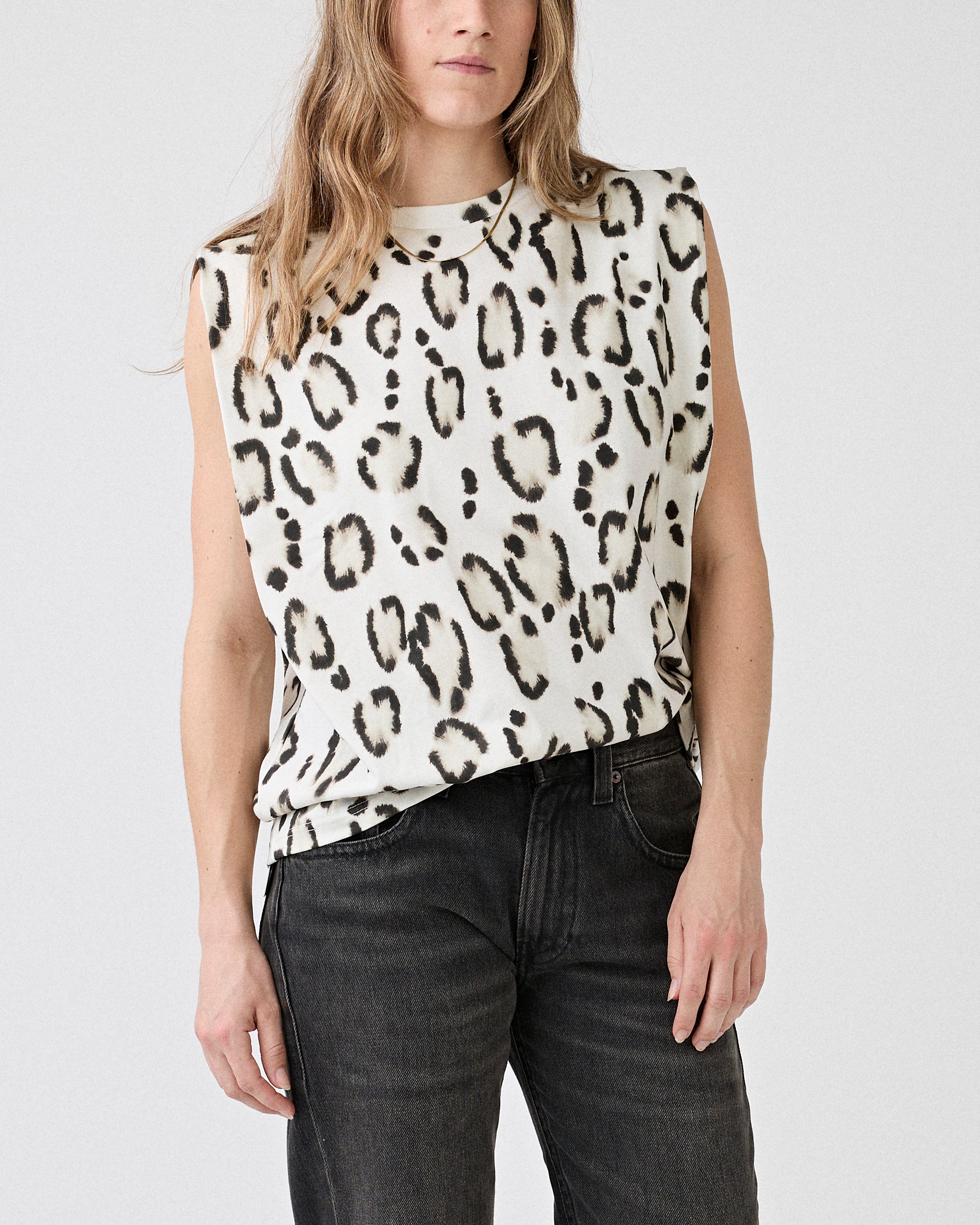 Christian Wijnants Tabansir Top Smoke Panthera T-shirt S/S Women