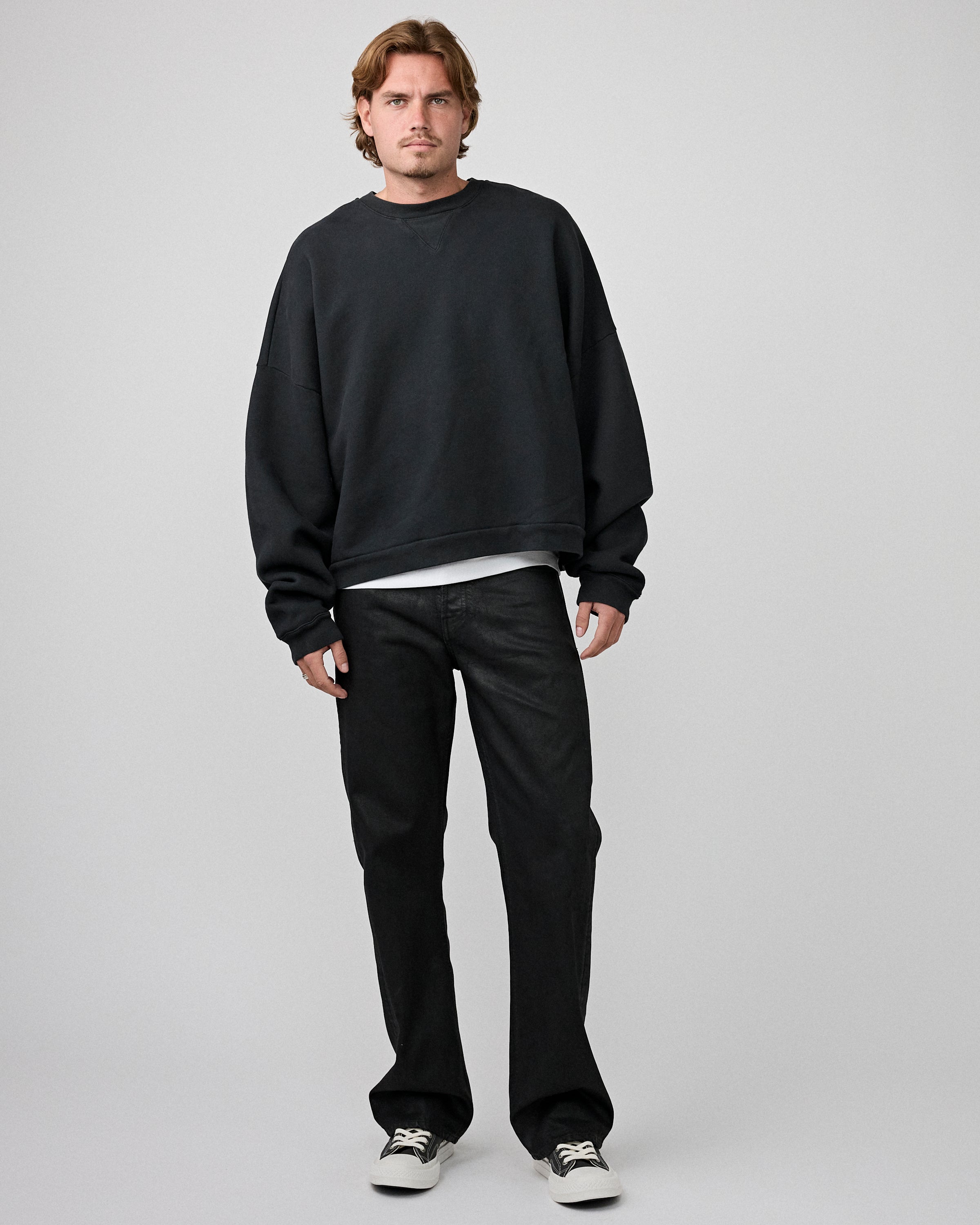 Tenue. Finn Sweat Vintage Black Sweater Unisex