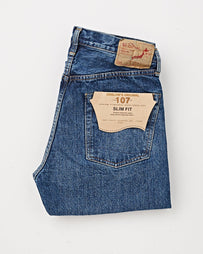 OrSlow 107 Ivy Fit Selvedge Denim 2 Year Wash Denim Men