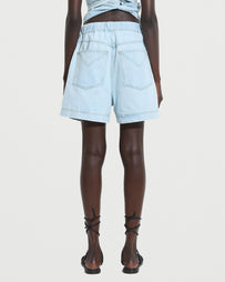 Christian Wijnants Panya Denim Shorts Light Blue Shorts Women