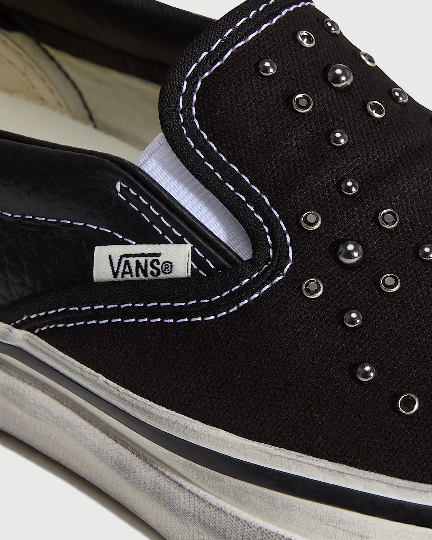 Vans Premium Slip-on LX 98 Pearlized Black Shoes Sneakers Men