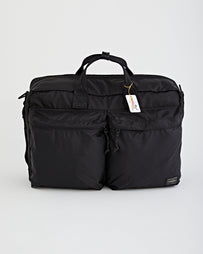 Porter Yoshida Force 3Way Briefcase Black Bags Unisex