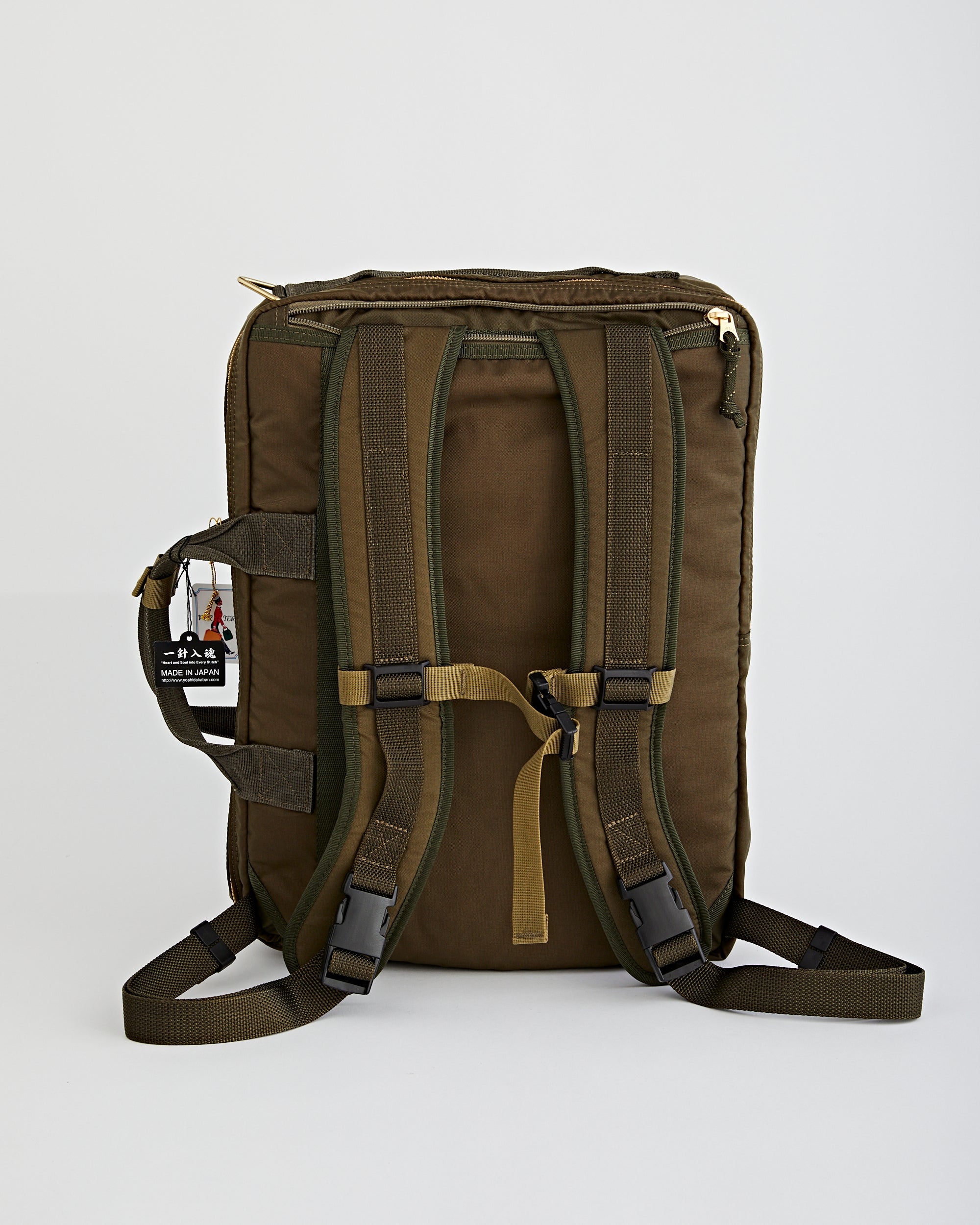 Porter Yoshida Force 3Way Briefcase Olive Drab Bags Unisex