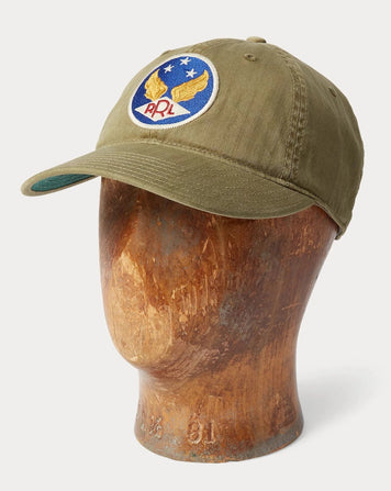 RRL Ball Cap Brewster Green Headwear Men