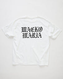 Wacko Maria Washed Heavy Weight Crew Neck T-Shirt (Type-4) White T-shirt S/S Men