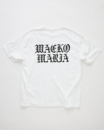 Wacko Maria Washed Heavy Weight Crew Neck T-Shirt (Type-4) White T-shirt S/S Men