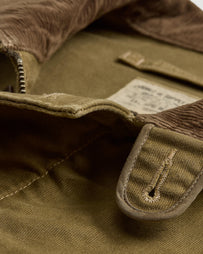 RRL Bower Deck Lined Bomber Khaki JKT Short Men
