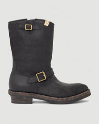 Visvim T.W.O. Boots Folk Black Shoes Leather Men