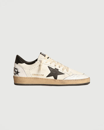 Golden Goose W's Ball-star White Upper Nappa & Black Star Shoes Sneakers Women
