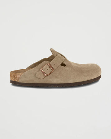 Birkenstock Boston SFB Taupe Shoes Leather Unisex