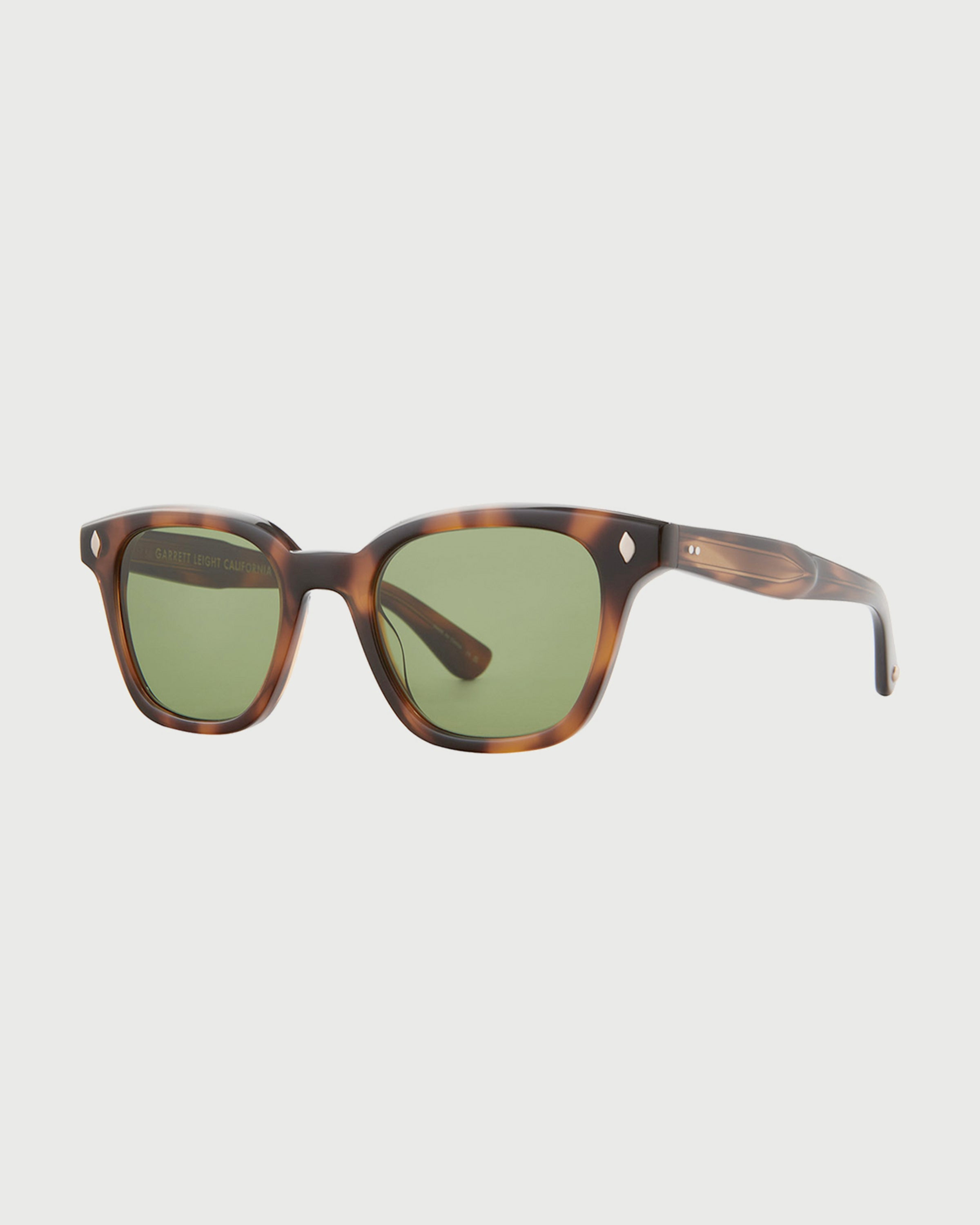 Garrett Leight Broadway Sun Spotted Brown Shell/Semi-Flat Pure Eyewear
