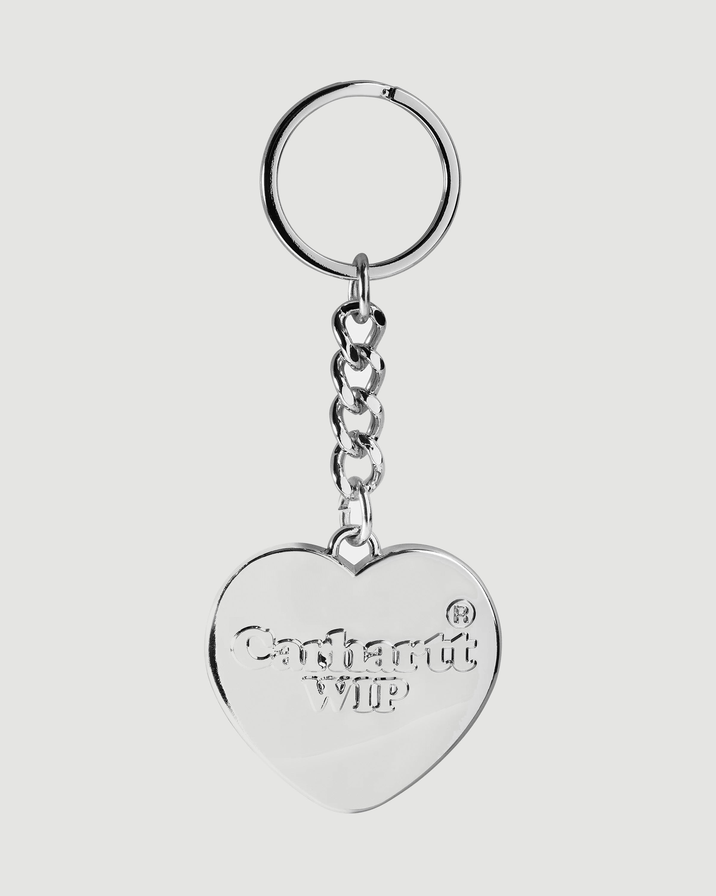 Carhartt WIP Heart KeyChain Silver Apparel and Accessories