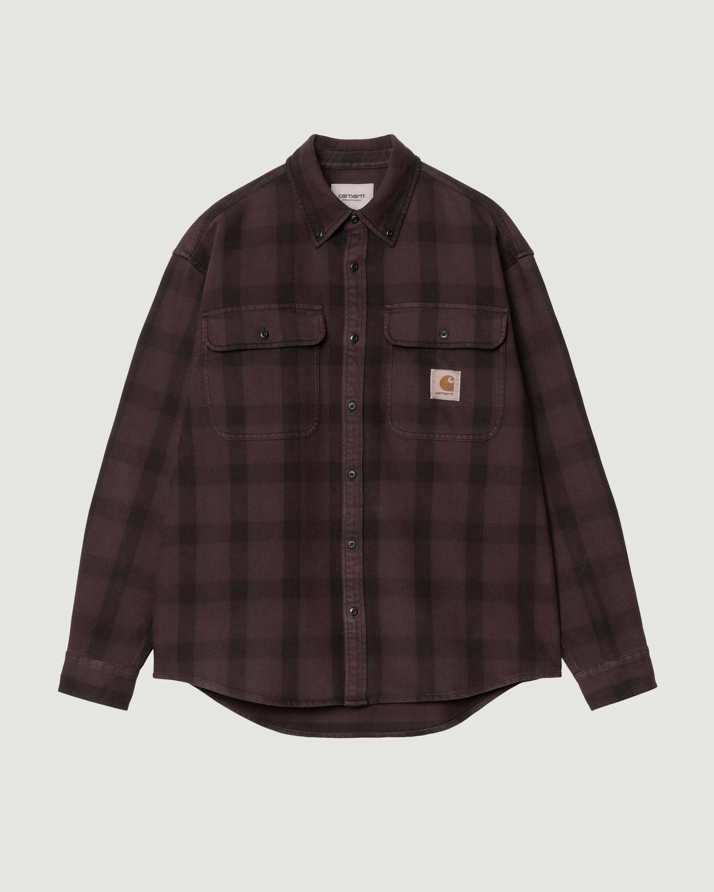Carhartt L/S Edmands Shirt Edmands Check Natural / Palisander Shirt L/S Men