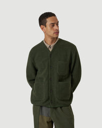 Universal Works Cardigan Olive Knitwear Men