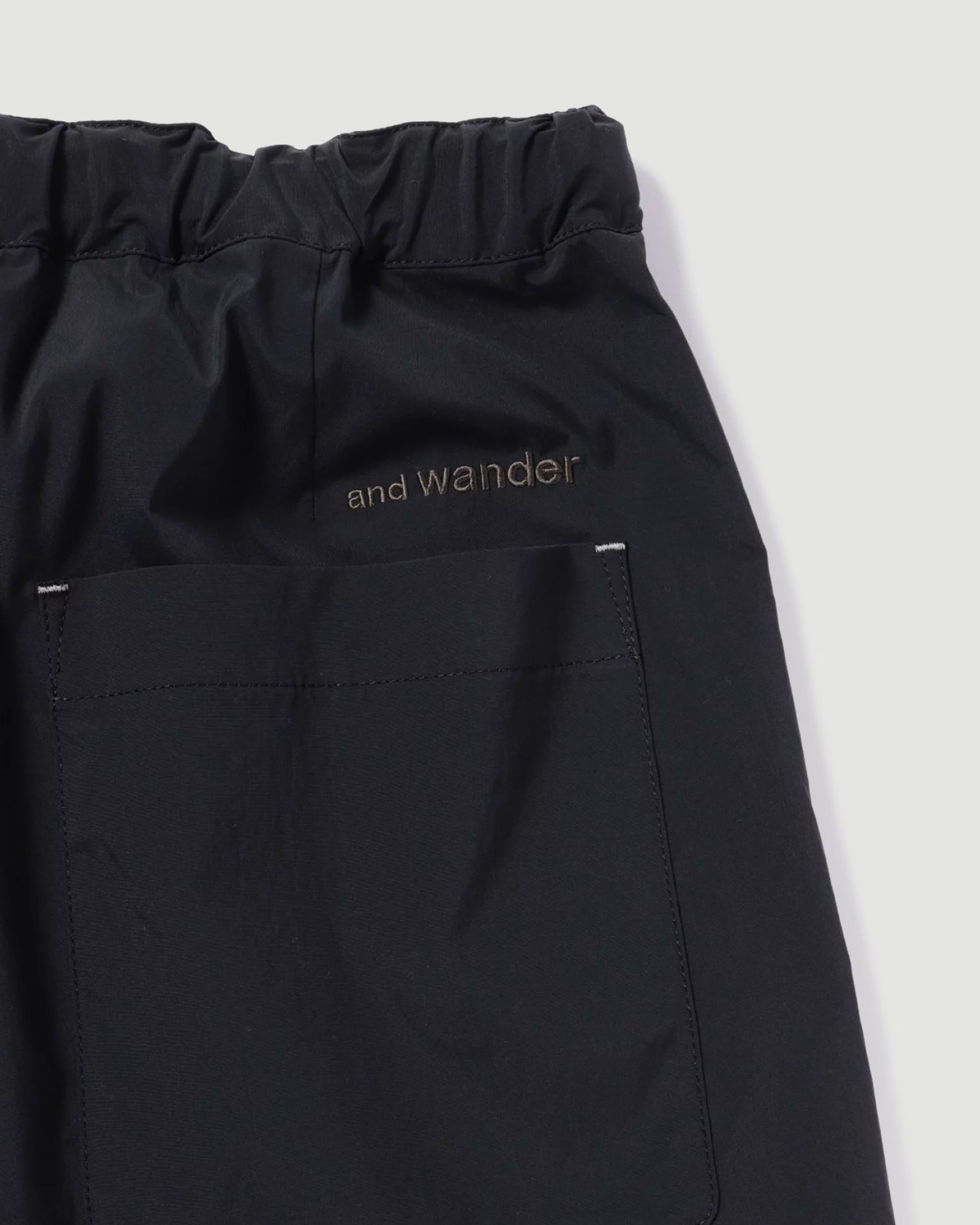 and wander UV cut stretch short pants (M) Black Shorts Men
