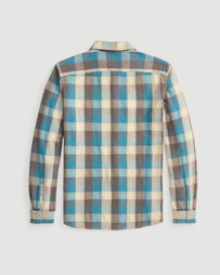 RRL Craftsman Long Sleeve Sport Shirt Blue/White Shirt L/S Men