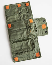 Porter Yoshida Tanker Travel Case Sage Green Bags Unisex
