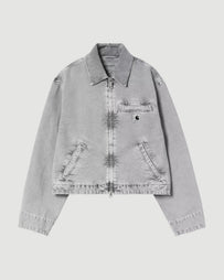 Carhartt WIP W' Emery Jacket Black Chalk Wash JKT Short Women