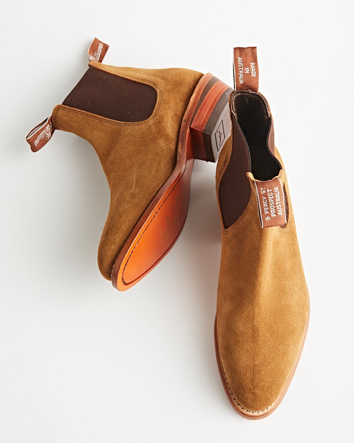 R.M. Williams Lady Yearling Tobacco Suede Shoes Leather Women