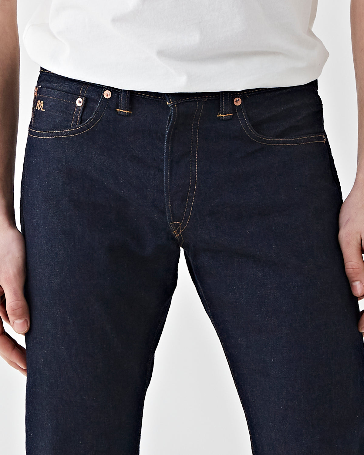 RRL Slim Fit Once Washed Denim Men