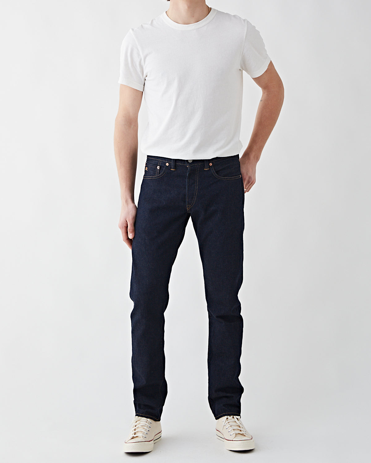 RRL Slim Fit Once Washed Denim Men