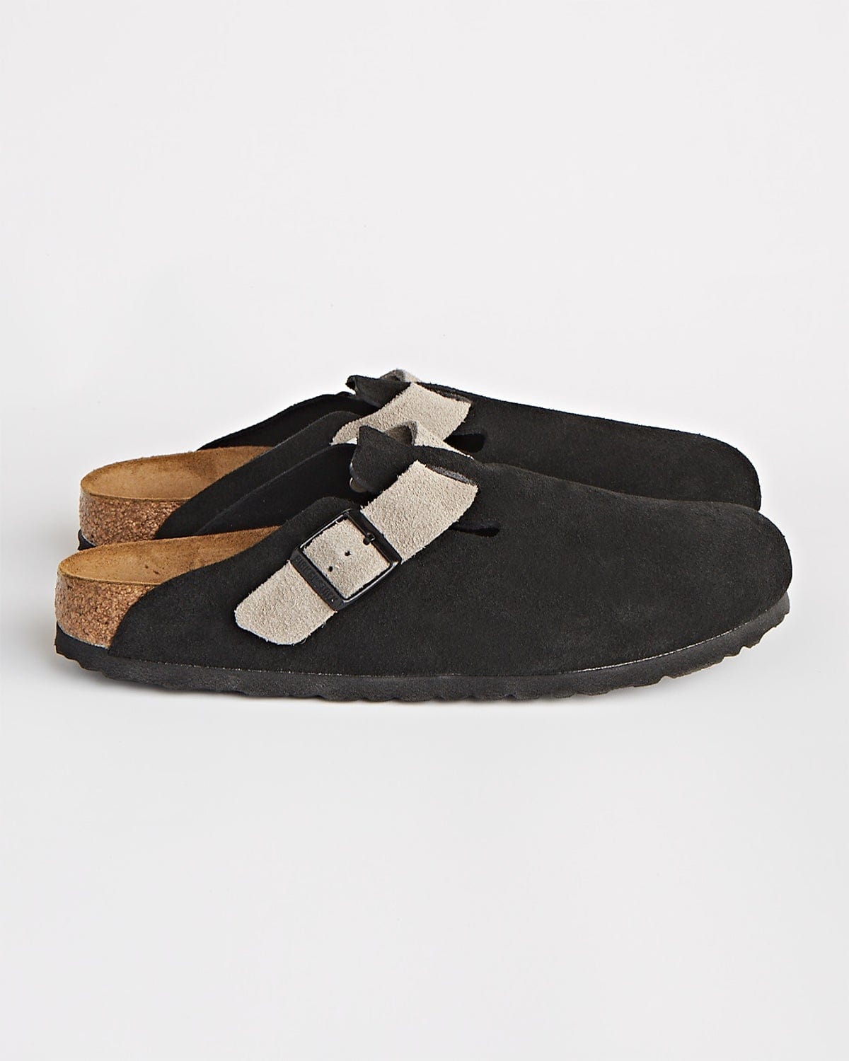 Birkenstock TENUE. Boston Black Stone Custom Shoes Leather Unisex